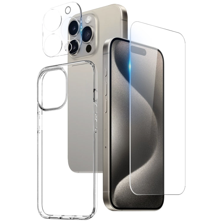 NORTHJO 3 in 1 TPU Phone Case with Screen Film and Lens Film, For iPhone 17 Pro Max, For iPhone 17 Pro, For iPhone 17, For iPhone 17 Air, For iPhone 16e, For iPhone 16 Pro Max, For iPhone 16 Pro, For iPhone 16 Plus, For iPhone 16, For iPhone 15 Pro Max...