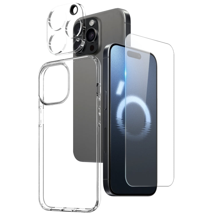 NORTHJO 3 in 1 TPU Phone Case with Screen Film and Lens Film, For iPhone 17 Pro Max, For iPhone 17 Pro, For iPhone 17, For iPhone 17 Air, For iPhone 16e, For iPhone 16 Pro Max, For iPhone 16 Pro, For iPhone 16 Plus, For iPhone 16, For iPhone 15 Pro Max...