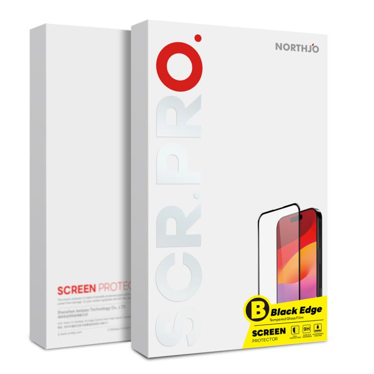NORTHJO A++ Screen Protector Full Glue Silk Printing Tempered Glass Film, For iPhone 17 Pro Max, For iPhone 17 Pro, For iPhone 17, For iPhone 17 Air, For iPhone 16e, For iPhone 16 Pro Max, For iPhone 16 Pro, For iPhone 16 Plus, For iPhone 16...