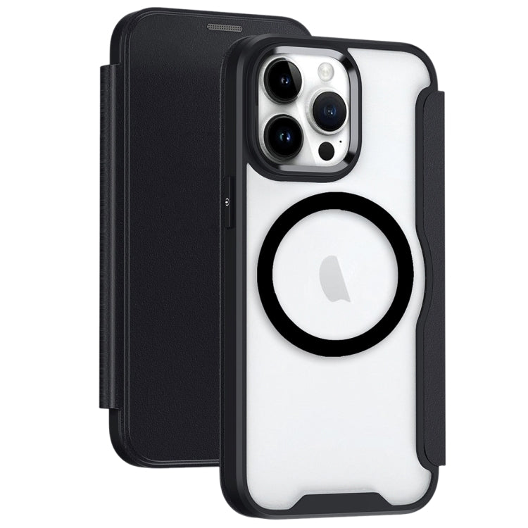 RFID Blocking Adsorption Flip MagSafe Leather Phone Case, For iPhone 14 Plus, For iPhone 14, For iPhone 14 Pro, For iPhone 14 Pro Max