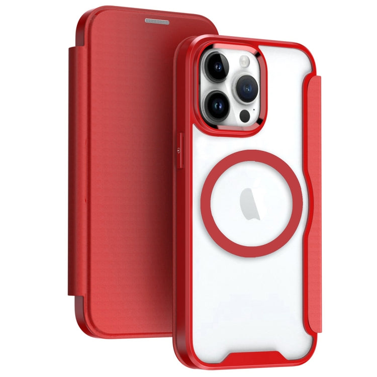 RFID Blocking Adsorption Flip MagSafe Leather Phone Case, For iPhone 14 Plus, For iPhone 14, For iPhone 14 Pro, For iPhone 14 Pro Max