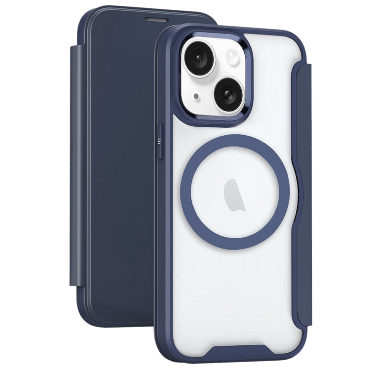 RFID Blocking Adsorption Flip MagSafe Leather Phone Case, For iPhone 15 Pro Max, For iPhone 15 Pro, For iPhone 15 Plus, For iPhone 15