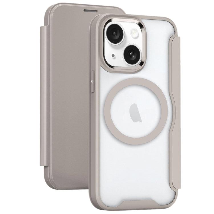 RFID Blocking Adsorption Flip MagSafe Leather Phone Case, For iPhone 15 Pro Max, For iPhone 15 Pro, For iPhone 15 Plus, For iPhone 15