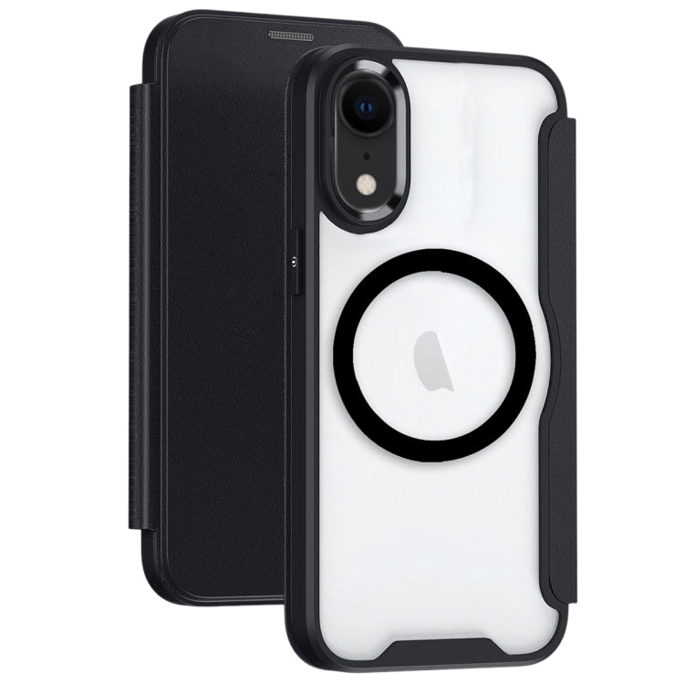 RFID Blocking Adsorption Flip MagSafe Leather Phone Case, For iPhone XR, For iPhone XS Max, For iPhone X