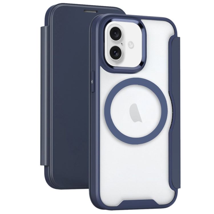 RFID Blocking Adsorption Flip MagSafe Leather Phone Case, For iPhone 16 Pro Max, For iPhone 16 Pro, For iPhone 16 Plus, For iPhone 16
