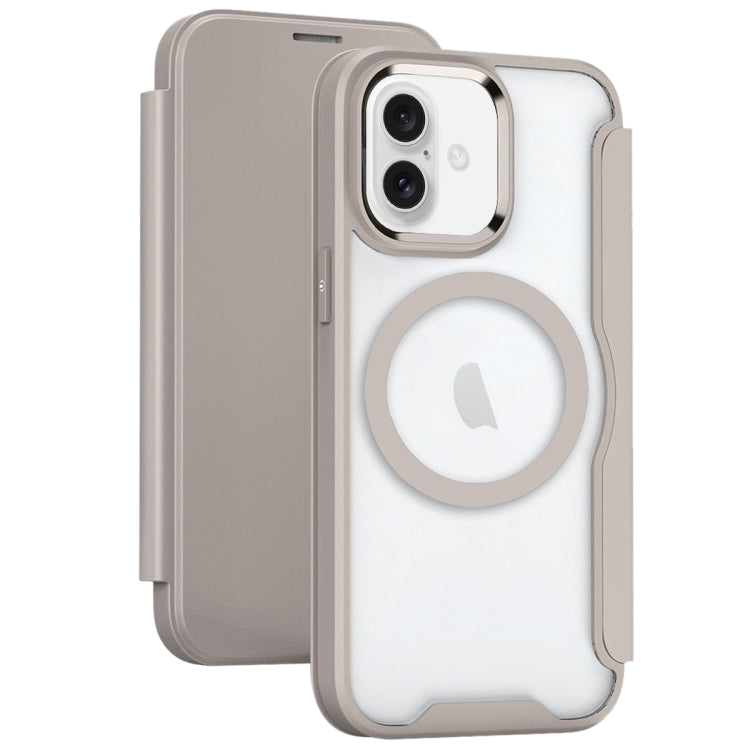RFID Blocking Adsorption Flip MagSafe Leather Phone Case, For iPhone 16 Pro Max, For iPhone 16 Pro, For iPhone 16 Plus, For iPhone 16