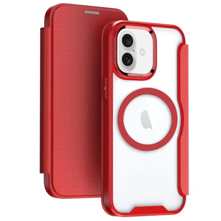 RFID Blocking Adsorption Flip MagSafe Leather Phone Case, For iPhone 16 Pro Max, For iPhone 16 Pro, For iPhone 16 Plus, For iPhone 16