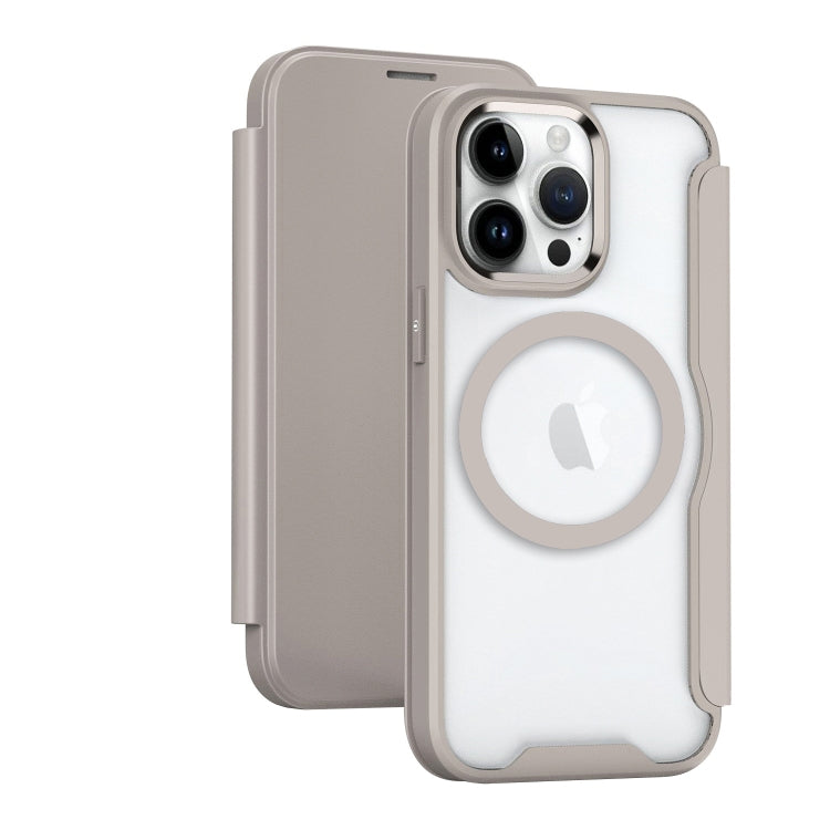 RFID Blocking Adsorption Flip MagSafe Leather Phone Case, For iPhone 16 Pro Max, For iPhone 16 Pro, For iPhone 16 Plus, For iPhone 16