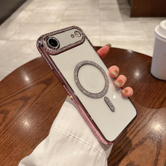 Diamond Plated MagSafe TPU Phone Case, For iPhone 16e, For iPhone 16 Pro Max, For iPhone 16 Pro, For iPhone 16 Plus