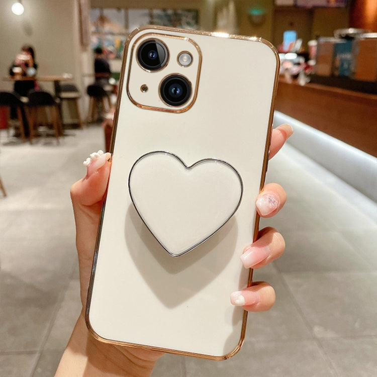Electroplating Love Heart Holder TPU Phone Case, For iPhone 13 mini, For iPhone 12, For iPhone 12 Pro Max, For iPhone 12 Pro