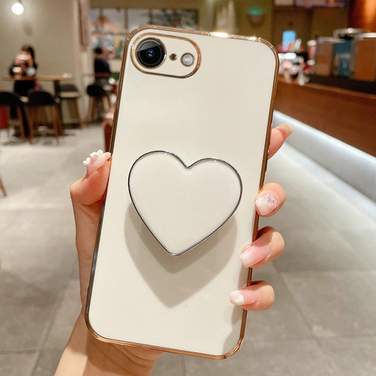 Electroplating Love Heart Holder TPU Phone Case, For iPhone 14 Pro Max, For iPhone 13 Pro Max, For iPhone 13 Pro, For iPhone 13