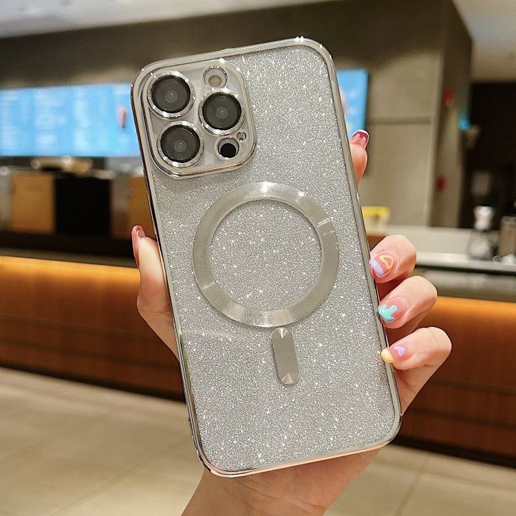Glitter Electroplating MagSafe TPU Phone Case, For iPhone 15 Plus, For iPhone 15, For iPhone 14 Plus