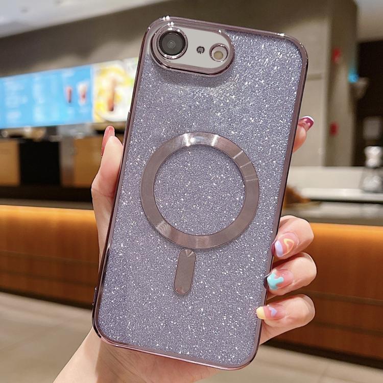 Glitter Electroplating MagSafe TPU Phone Case, For iPhone 16 Pro Max, For iPhone 16 Pro, For iPhone 16 Plus
