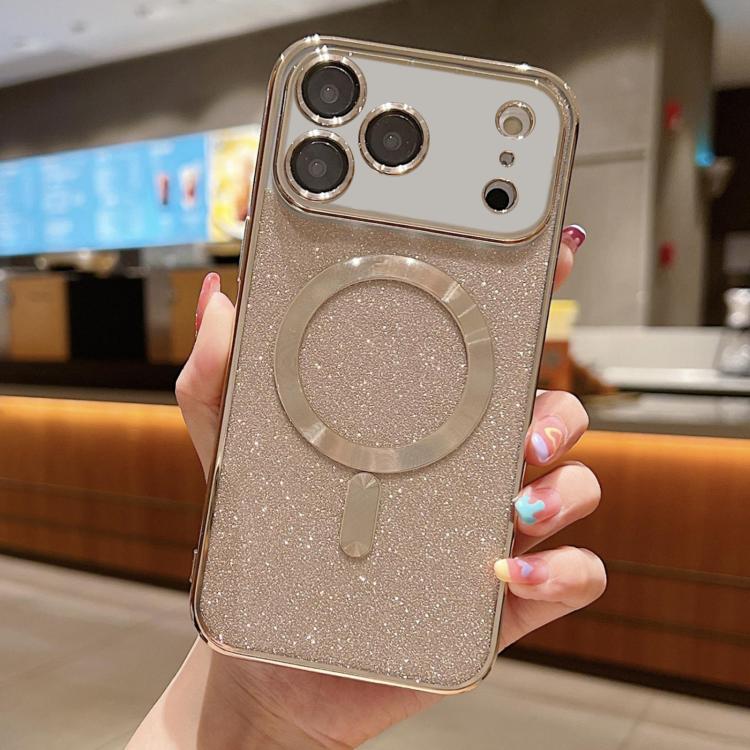 Glitter Electroplating MagSafe TPU Phone Case, For iPhone 16 Pro Max, For iPhone 16 Pro, For iPhone 16 Plus