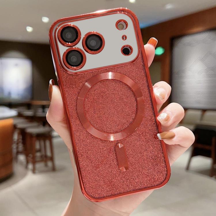 Glitter Electroplating MagSafe TPU Phone Case, For iPhone 16 Pro Max, For iPhone 16 Pro, For iPhone 16 Plus