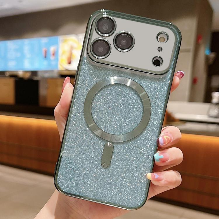 Glitter Electroplating MagSafe TPU Phone Case, For iPhone 16 Pro Max, For iPhone 16 Pro, For iPhone 16 Plus