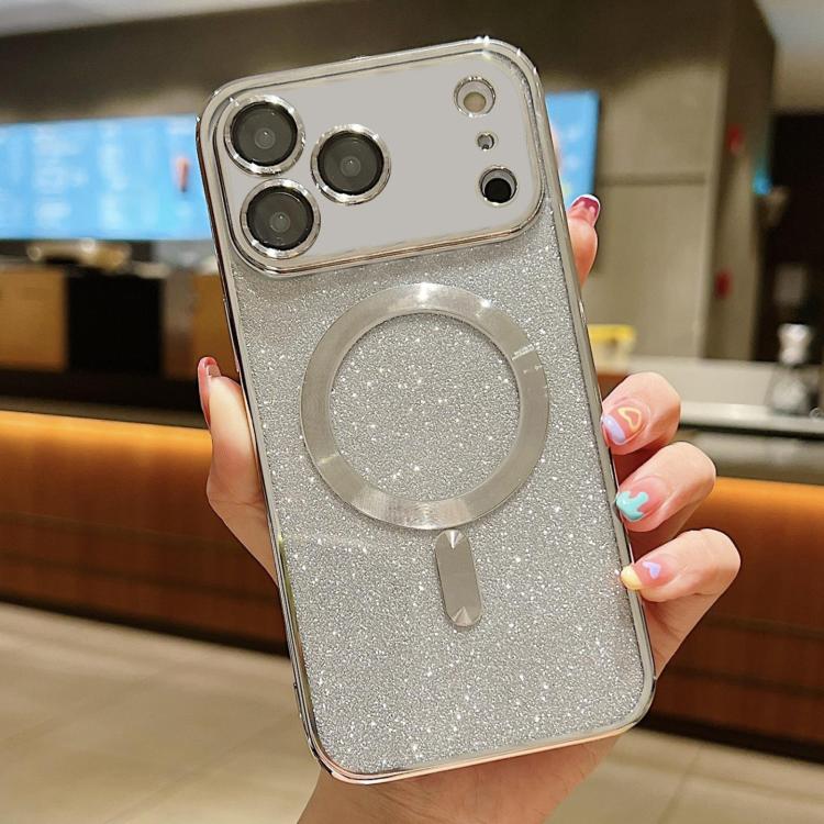 Glitter Electroplating MagSafe TPU Phone Case, For iPhone 16 Pro Max, For iPhone 16 Pro, For iPhone 16 Plus