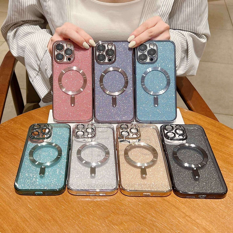 Glitter Electroplating MagSafe TPU Phone Case, For iPhone 16 Pro Max, For iPhone 16 Pro, For iPhone 16 Plus