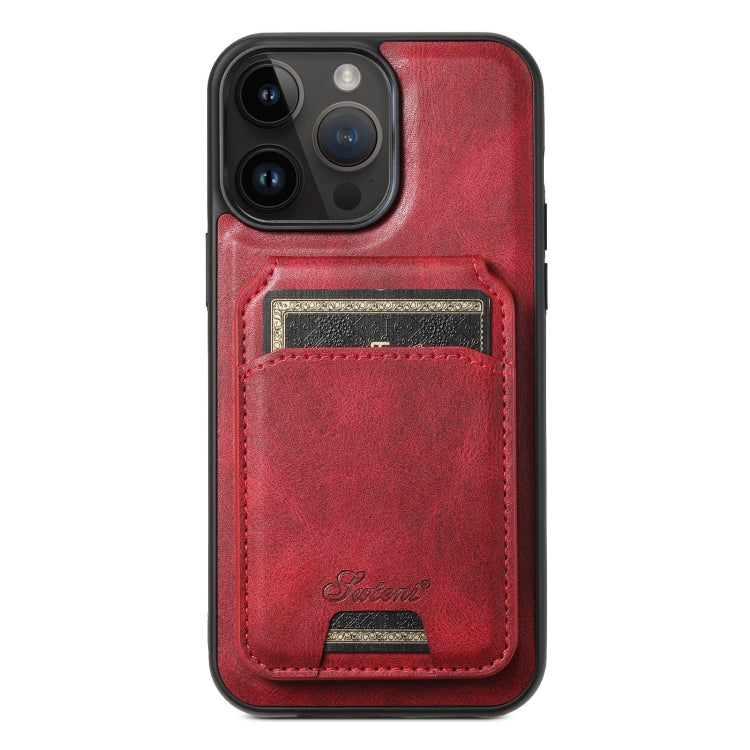 Suteni H15 MagSafe Oil Eax Leather Detachable Wallet Back Phone Case, For iPhone 14 Pro Max, For iPhone 13 Pro Max, For iPhone 13 Pro, For iPhone 13