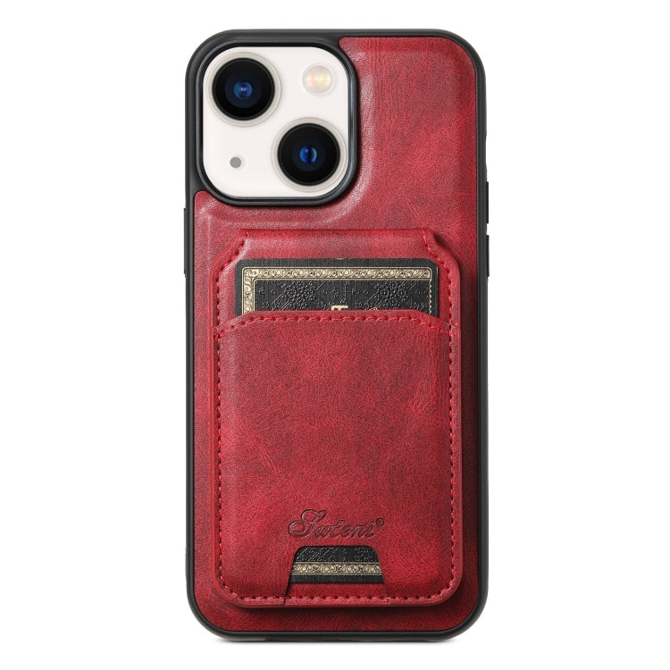 Suteni H15 MagSafe Oil Eax Leather Detachable Wallet Back Phone Case, For iPhone 12, For iPhone 12 Pro Max, For iPhone 12 Pro