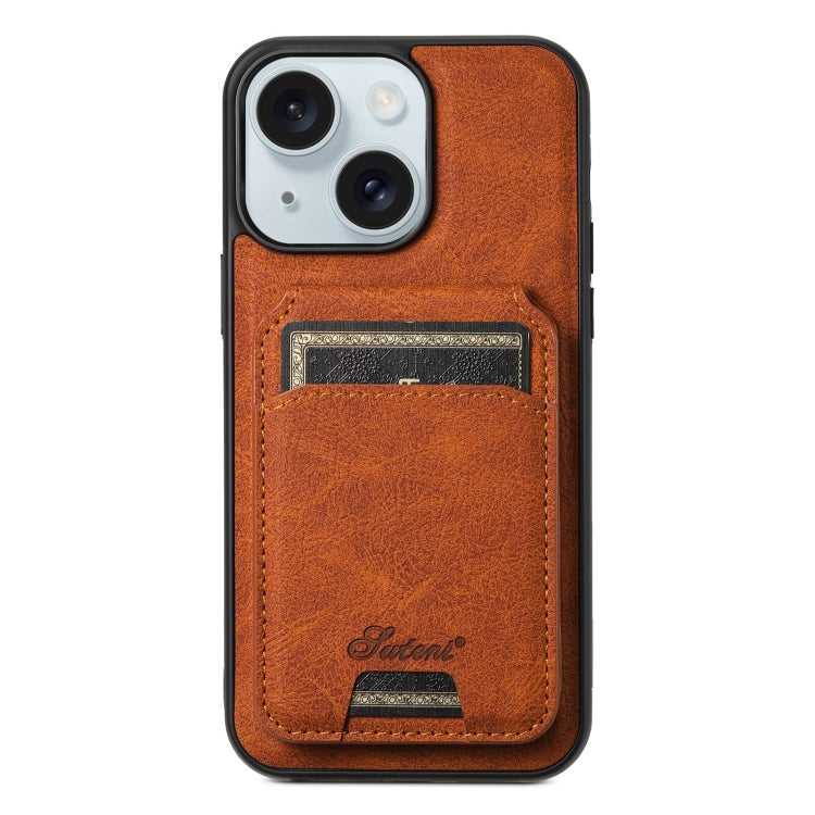 Suteni H16 Litchi Texture Leather Detachable Wallet Back Phone Case, For iPhone 15, For iPhone 14 Plus, For iPhone 14, For iPhone 14 Pro, For iPhone 14 Pro Max, For iPhone 13 Pro Max