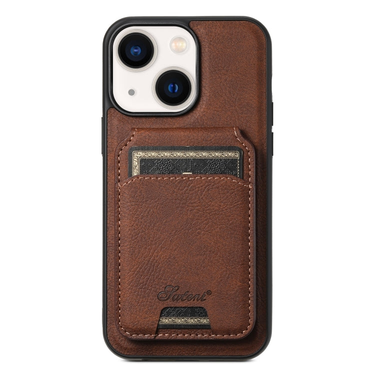 Suteni H16 Litchi Texture Leather Detachable Wallet Back Phone Case, For iPhone 15, For iPhone 14 Plus, For iPhone 14, For iPhone 14 Pro, For iPhone 14 Pro Max, For iPhone 13 Pro Max