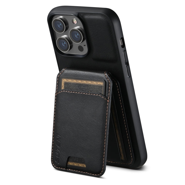 Suteni H02 Leather Wallet Stand Back Phone Case, For iPhone 14 Pro Max, For iPhone 13 Pro Max, For iPhone 13 Pro, For iPhone 13, For iPhone 12 Pro Max, For iPhone 11 Pro Max, For iPhone 11, For iPhone 11 Pro