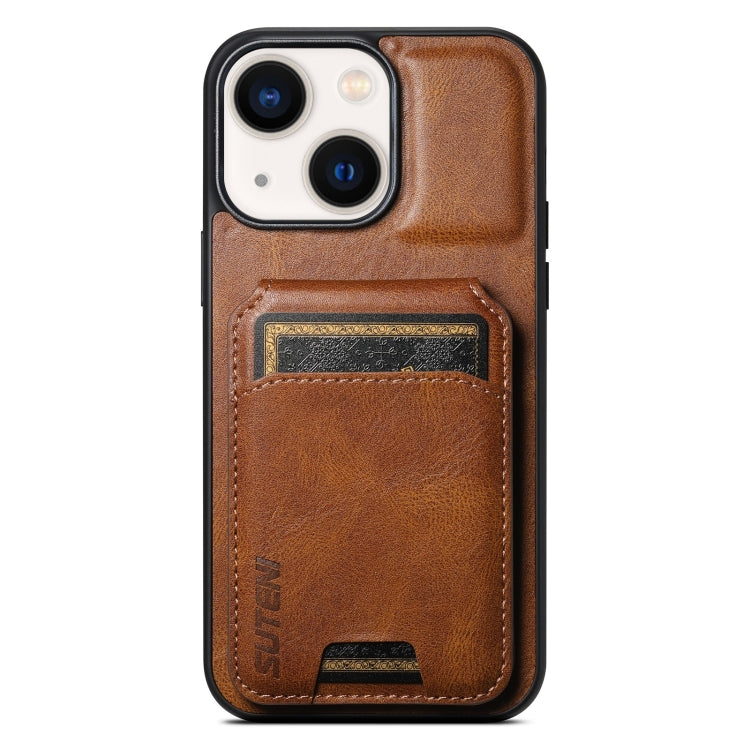 Suteni H02 Leather Wallet Stand Back Phone Case, For iPhone 14 Pro Max, For iPhone 13 Pro Max, For iPhone 13 Pro, For iPhone 13, For iPhone 12 Pro Max, For iPhone 11 Pro Max, For iPhone 11, For iPhone 11 Pro