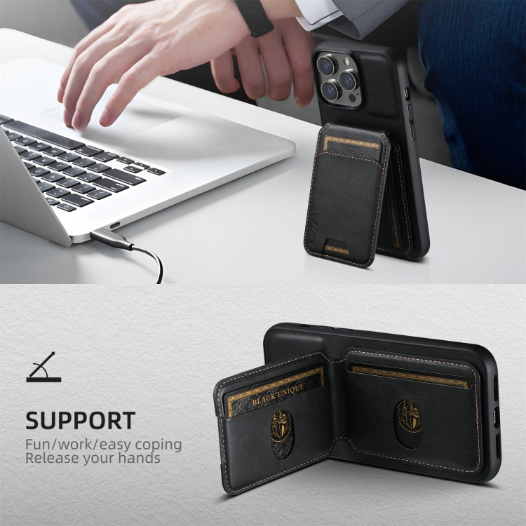Suteni H02 Leather Wallet Stand Back Phone Case, For iPhone 16, For iPhone 15 Pro Max, For iPhone 15 Pro, For iPhone 15 Plus, For iPhone 15, For iPhone 14 Plus, For iPhone 14, For iPhone 14 Pro