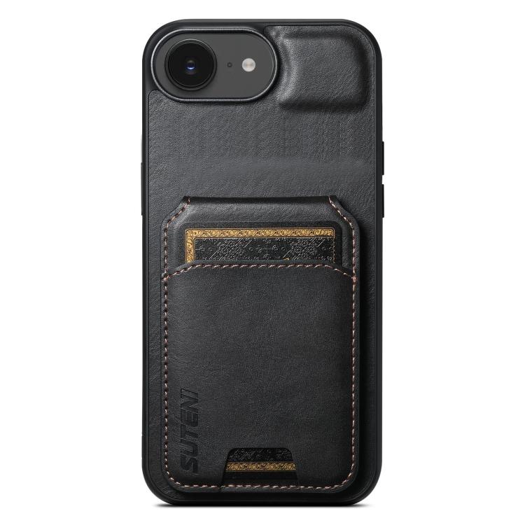 Suteni H02 Leather Wallet Stand Back Phone Case, For iPhone X / XS, For iPhone XR, For iPhone XS Max, For iPhone 12 / 12 Pro