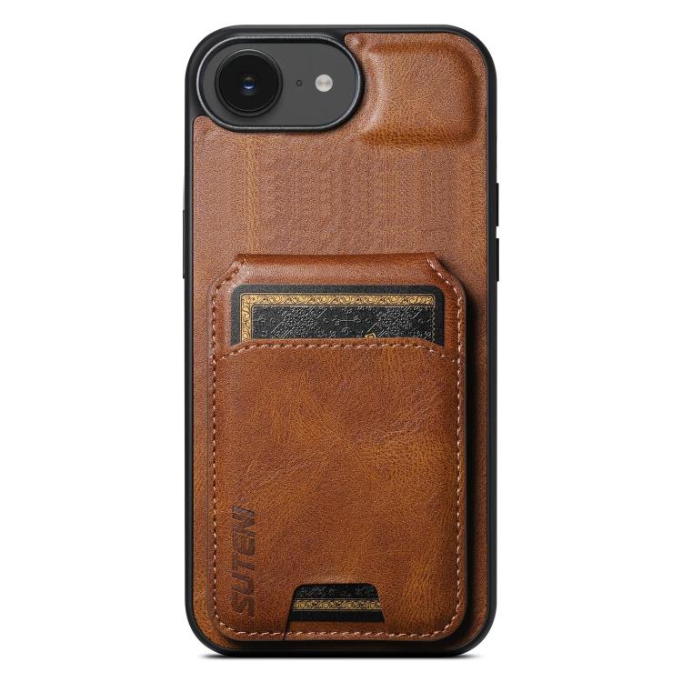 Suteni H02 Leather Wallet Stand Back Phone Case, For iPhone X / XS, For iPhone XR, For iPhone XS Max, For iPhone 12 / 12 Pro