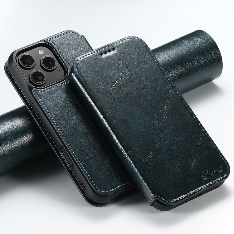 Suteni J05 Leather Magnetic MagSafe Phone Case, For iPhone 16 Plus, For iPhone 16, For iPhone 15 Pro Max, For iPhone 15 Pro, For iPhone 15 Plus, For iPhone 15