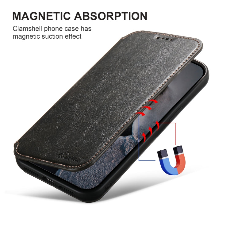 Suteni J05 Leather Magnetic MagSafe Phone Case, For iPhone 16 Plus, For iPhone 16, For iPhone 15 Pro Max, For iPhone 15 Pro, For iPhone 15 Plus, For iPhone 15