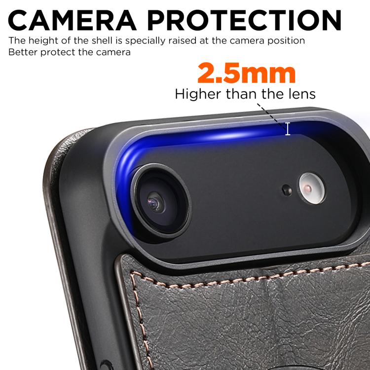 Suteni J05 Leather Magnetic MagSafe Phone Case, For iPhone 16 Plus, For iPhone 16, For iPhone 15 Pro Max, For iPhone 15 Pro, For iPhone 15 Plus, For iPhone 15