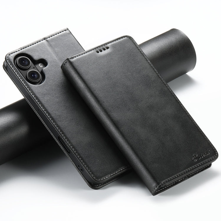 Suteni Calf Texture Horizontal Flip Leather Phone Case, For iPhone 15 Pro, For iPhone 15 Plus, For iPhone 15