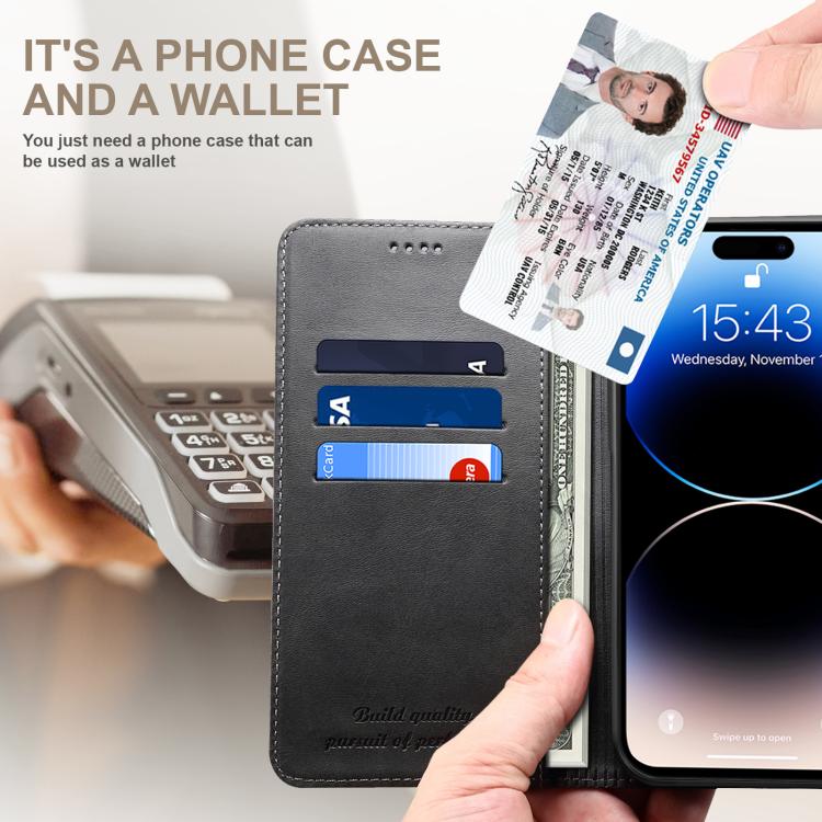 Suteni Calf Texture Horizontal Flip Leather Phone Case, For iPhone 16e, For iPhone 16 Pro Max, For iPhone 16 Pro, For iPhone 16 Plus, For iPhone 16, For iPhone 15 Pro Max