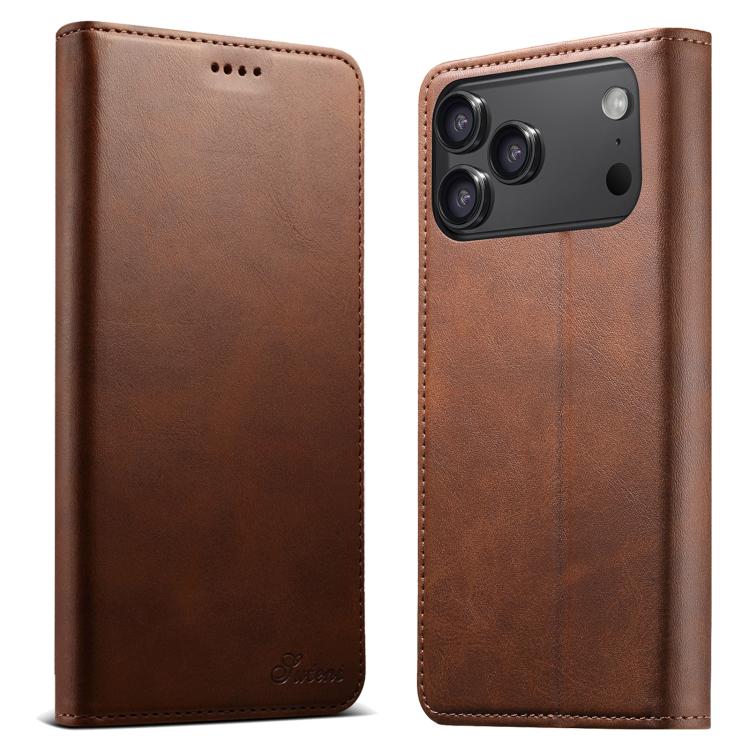 Suteni Calf Texture Horizontal Flip Leather Phone Case, For iPhone 16e, For iPhone 16 Pro Max, For iPhone 16 Pro, For iPhone 16 Plus, For iPhone 16, For iPhone 15 Pro Max