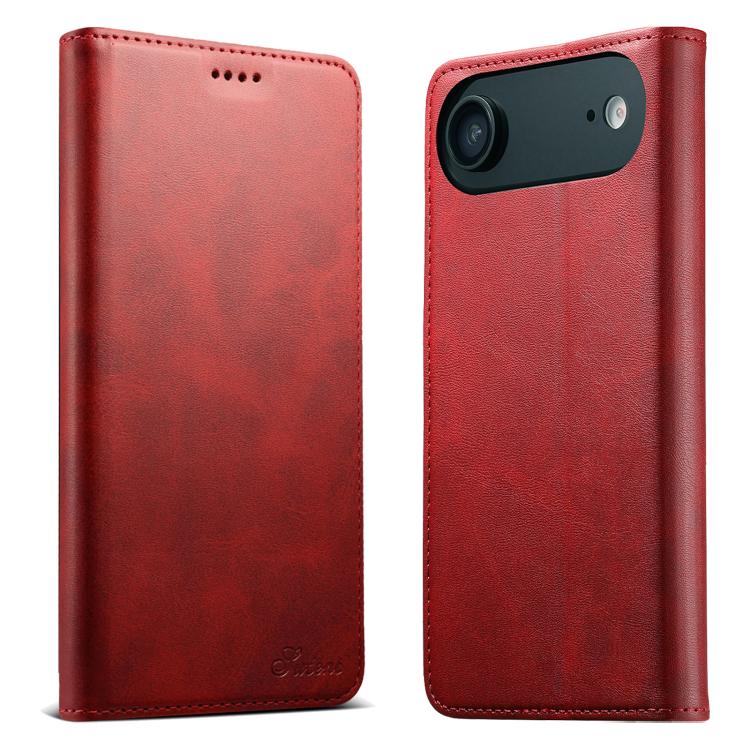 Suteni Calf Texture Horizontal Flip Leather Phone Case, For iPhone 15 Pro, For iPhone 15 Plus, For iPhone 15