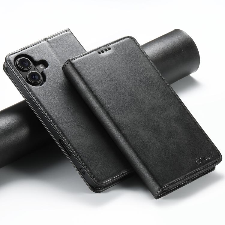 Suteni Calf Texture Horizontal Flip Leather Phone Case, For iPhone 16e, For iPhone 16 Pro Max, For iPhone 16 Pro, For iPhone 16 Plus, For iPhone 16, For iPhone 15 Pro Max