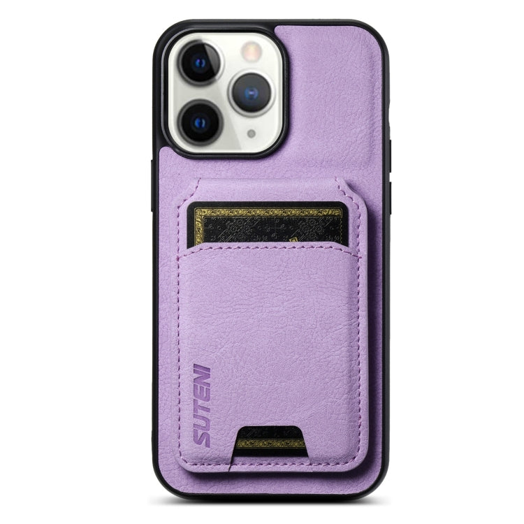 Suteni H02 Litchi Leather Card Wallet Stand Back Phone Case, For iPhone 11 Pro, For iPhone XR, For iPhone XS Max, For iPhone X / XS