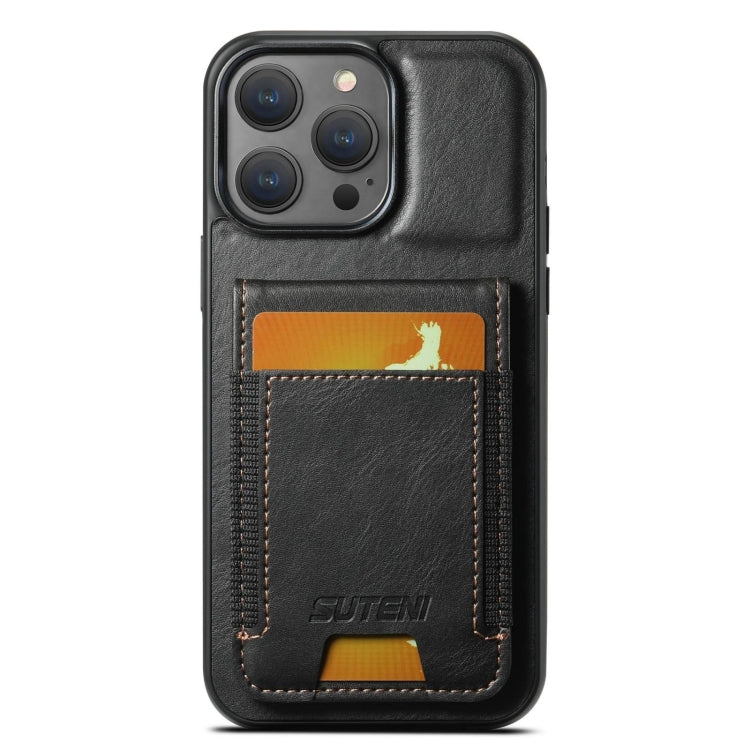 Suteni H03 Oil Wax Leather Wallet Stand Back Phone Case, For iPhone 16, For iPhone 15 Pro Max, For iPhone 15 Pro, For iPhone 15 Plus, For iPhone 15, For iPhone 14 Plus, For iPhone 14, For iPhone 14 Pro