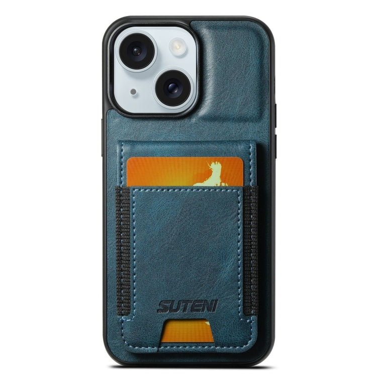 Suteni H03 Oil Wax Leather Wallet Stand Back Phone Case, For iPhone 16, For iPhone 15 Pro Max, For iPhone 15 Pro, For iPhone 15 Plus, For iPhone 15, For iPhone 14 Plus, For iPhone 14, For iPhone 14 Pro