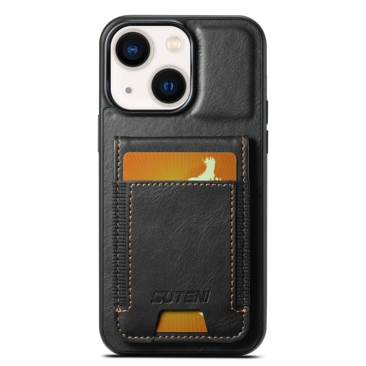 Suteni H03 Oil Wax Leather Wallet Stand Back Phone Case, For iPhone 14 Pro Max, For iPhone 13 Pro Max, For iPhone 13 Pro, For iPhone 13, For iPhone 12 Pro Max, For iPhone 11 Pro Max, For iPhone 11, For iPhone 11 Pro