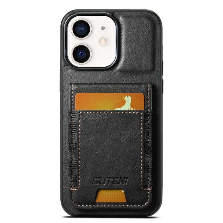 Suteni H03 Oil Wax Leather Wallet Stand Back Phone Case, For iPhone 14 Pro Max, For iPhone 13 Pro Max, For iPhone 13 Pro, For iPhone 13, For iPhone 12 Pro Max, For iPhone 11 Pro Max, For iPhone 11, For iPhone 11 Pro