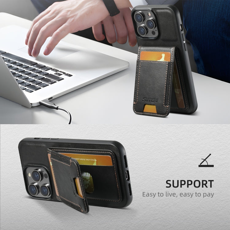Suteni H03 Oil Wax Leather Wallet Stand Back Phone Case, For iPhone 16, For iPhone 15 Pro Max, For iPhone 15 Pro, For iPhone 15 Plus, For iPhone 15, For iPhone 14 Plus, For iPhone 14, For iPhone 14 Pro