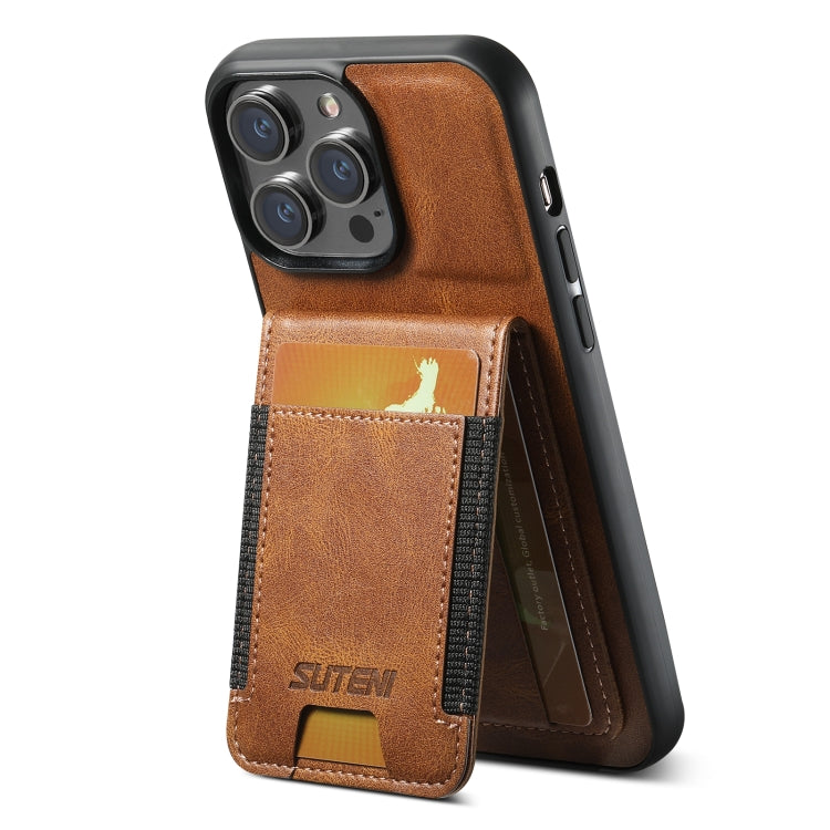 Suteni H03 Oil Wax Leather Wallet Stand Back Phone Case, For iPhone 16, For iPhone 15 Pro Max, For iPhone 15 Pro, For iPhone 15 Plus, For iPhone 15, For iPhone 14 Plus, For iPhone 14, For iPhone 14 Pro