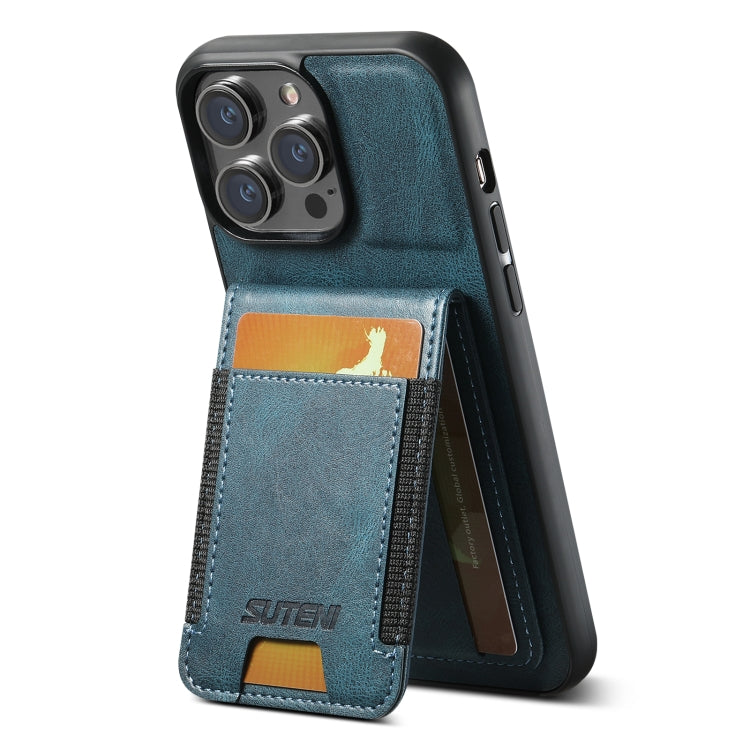 Suteni H03 Oil Wax Leather Wallet Stand Back Phone Case, For iPhone 16, For iPhone 15 Pro Max, For iPhone 15 Pro, For iPhone 15 Plus, For iPhone 15, For iPhone 14 Plus, For iPhone 14, For iPhone 14 Pro