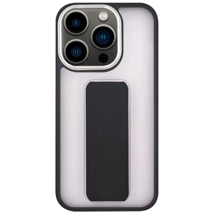 Skin-Feel Plating Wrist Strap Stand Phone Case, For iPhone 14 Plus, For iPhone 13 Pro, For iPhone 13