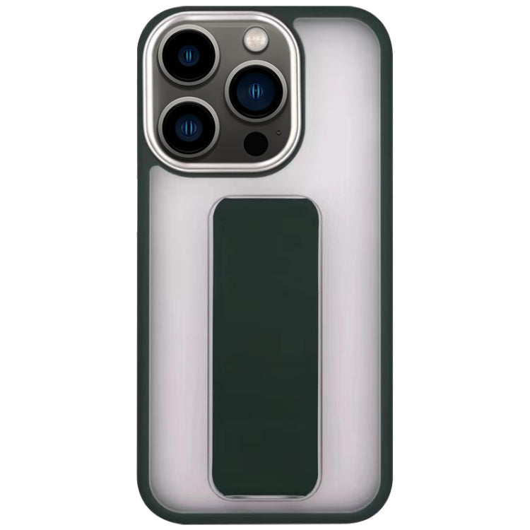 Skin-Feel Plating Wrist Strap Stand Phone Case, For iPhone 14 Plus, For iPhone 13 Pro, For iPhone 13