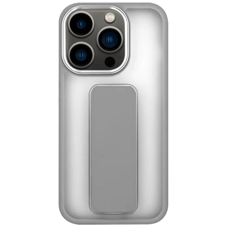 Skin-Feel Plating Wrist Strap Stand Phone Case, For iPhone 14 Plus, For iPhone 13 Pro, For iPhone 13